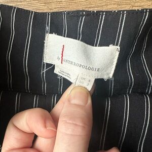 Anthropologie Black and White Striped Apparel